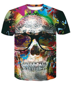 New Fashion Skull Men T-shirt