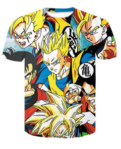 Super Saiyajin Son Goku Black Zamasu Vegeta Dragon T-shirt