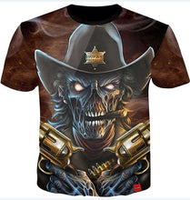 Load image into Gallery viewer, 3D Skull Print Men's T-Shirt
