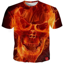 Load image into Gallery viewer, 3D Skull Print Men's T-Shirt