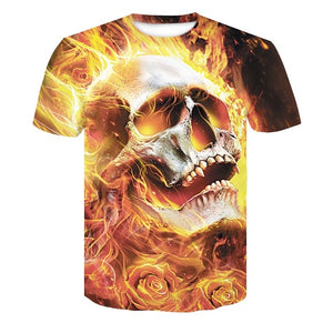 New Fashion Skull Men T-shirt