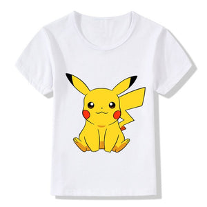 Cute Pikachu Printed Children's T-Shirt