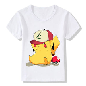 Cute Pikachu Printed Children's T-Shirt